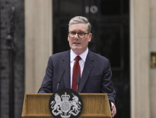 Prime Minister Sir Keir Starmer arrives at Number 10 Downing St