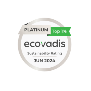 EcoVadis Platinum Sustainability Badge June 2024