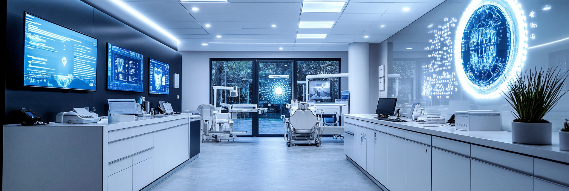 A modern dental office | dental practice cybersecurity measures